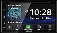 KENWOOD DDX5707S Double Din DVD Car Stereo with Apple Carplay and Android Auto, 6.8 Inch Touchscreen, Bluetooth, Backup Camera Input, Subwoofer Out