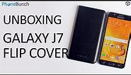 Samsung Galaxy J7 Flip Cover Unboxing and Hands-on Overview