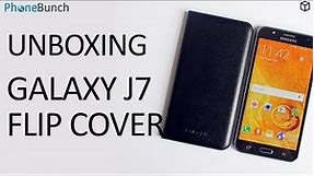 Samsung Galaxy J7 Flip Cover Unboxing and Hands-on Overview