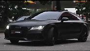 AUDI A7 WRAPPED WITH MATTE BLACK
