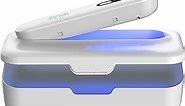 UV Light Sanitizer Box – UV Cell Phone Sanitizer, Phone Cleaner, UV Sterilizer Box, 2 in 1 Design with Removable UV Light Sanitizer Wand, Portable, Rechargeable Ultraviolet Light Disinfection, White