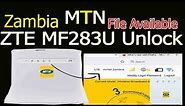 How To Unlock MTN ZTE MF283U Zambia Router orignal tool ZTE MF283U Decode Network Unlock