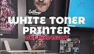 How to print on glass Jar using OKI White Toner printer.