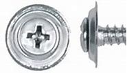 AMZ Clips And Fasteners 100 Phillips Oval Head 8 x 3/4inches Chrome Sems Screws