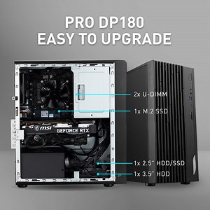 MSI PRO DP180 – the epitome of easy upgrades. Disassemble side covers and upgrade M.2 SSD, 2.5” HDD/SSD, 3.5” HDD, and U-DIMMs effortlessly. Save time, minimize hassle, and enjoy a more flexible desktop. Learn more: msi.gm/DP180 | MSI Gaming | Facebook