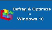 How to Defrag Windows 10 Easiest Way