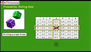 Probability of Rolling Dice