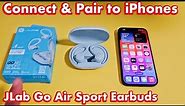 JLab Go Air Sport Earbuds: How to Pair / Connect to iPhones
