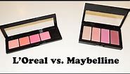 Maybelline Master Blush Kit | L'Oreal Infallible Paints Blush Palette | Review