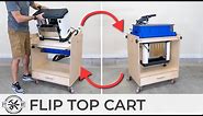 Flip Top Tool Stand with NEW Features | DIY Shop Storage