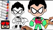 How To Draw Robin | Teen Titans GO!