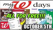 MY WALGREENS DAYS 10/5 | FREE***Candy, Contact Solution, Body Wash & More!