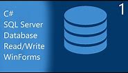 C# Database Programming for Beginners | Part 1 - Creating a SQL Server Database