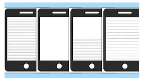 Mobile Phone Template Writing Frame