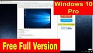 How to Download Windows 10 Pro for Free Full Version 64 Bit.✔