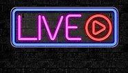 Live Neon Signs LED Live On Air Neon Lights with 5V USB Cable for Streamers/Gamers Cool Live Streaming/Recording Sign 3D Acrylic Wall Light,Creative Gift Night Light