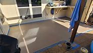 Behr Granite Grip texture floor paint - patio concrete painted