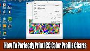 How To Perfectly Print Color Profile Charts