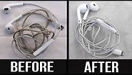 How to Easily Clean Earphones Wire - LOOKS BRAND NEW