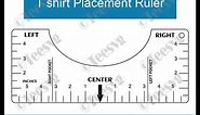 T shirt Ruler SVG File DIY T shirt Ruler Guide Printable T shirt Ruler Template Tee Tool | Teesvg