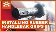 How to quickly install rubber handlebar grips in 2 easy steps