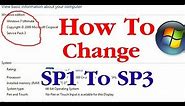 How to Change Windows Sp1 To Sp3 Step By Step Guide