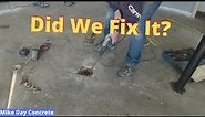 Concrete Floor Repair - Installing a New Drain in Garage Floor