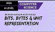 AQA A’Level Bits, bytes and unit representation