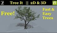 Tree It - easy & fast - create randomized trees - 2D & 3D