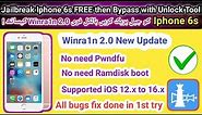 How to Jailbreak Iphone 6s Free | How to Bypass iphone 6s | Winra1n new update 2.0V | TECH City