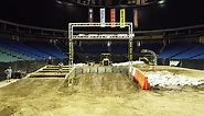 BOK Center - The track is almost ready for tomorrow,...