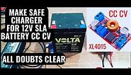 Make charger for 12v sealed lead acid battery with xl4015 buck converter | Safe charging with xl4015