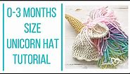 Unicorn Hat Crochet Tutorial Video | Pastel Rainbow Unicorn Hat | How to Crochet a Unicorn Hat
