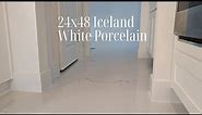 24x48 Iceland White Porcelain Tile