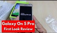 Samsung Galaxy On5 Pro Unboxing | First Look Hands On Review