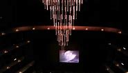 Retracting chandelier at the Winspear Opera House in motion