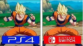 Dragon Ball FighterZ | Switch VS PS4 | Graphics & Framerate Comparison | Comparativa