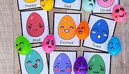 Egg Emotion Faces for Kids Printable Feelings Game - A Little Pinch of Perfect