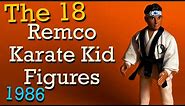 The 18 Vintage Remco Karate Kid Figures 1986