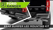 2019-2021 Ford Ranger Rear Bumper LED mounting Kit from ZROADZ Offroad Products