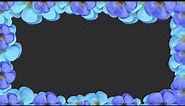 Looped beautiful flower frame || Transparent Background