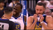 Stephen Curry cries after Draymond Green got ejected 4mins into the game 😳