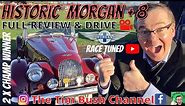Morgan Plus 8 Historic Race Car. Full review and test drive video with original race driver. AMAZING