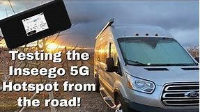 Vanlife Test - We test out the Verizon Inseego 5G Ultra Wideband Hotspot
