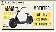 MotoTec 2000W Fat Tire Electric Scooter MT-FatTire-2000_Black Review by Electric Bike Paradise