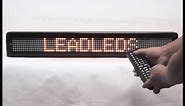 How to Program the Scrolling LED Sign LED by Remote Controller