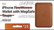 Buy NOW Before it's too LATE - Real Leather Apple MagSafe Wallet (Saddle Brown)
