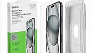 Belkin ScreenForce UltraGlass 2 Treated iPhone 15 Plus, 14 Pro Max Screen Protector - Scratch-Resistant, 9H Hardness Tested Glass w/Slim Design - Includes Easy Align Tray for Bubble-Free Application