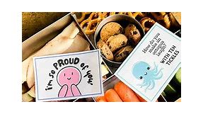 32 Printable Cute Lunch Notes for Kids | Wholefully
