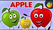 Apple Song | Fruits Song | Red Apple Yellow Apple Green Apple